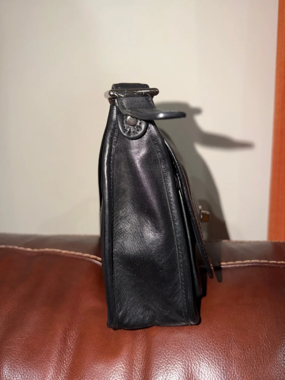 ‼️Vintage Coach Legacy Archive Rambler Black Leather Crossbody Bag - Picture 5 of 15